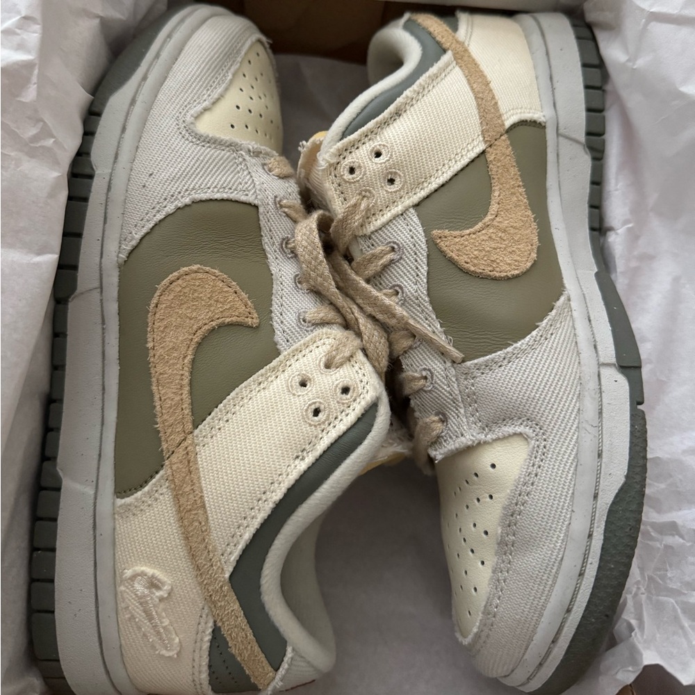 Nike Women’s Low-Top Sneakers in Cream, Tan, Olive, and Gray